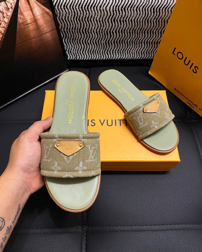 LOUIS VUITTON MONOGRAM SLIDE SANDALS – FULL SET – 1:1 HIGH END