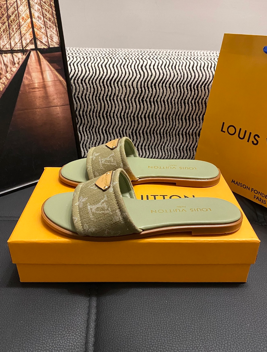 LOUIS VUITTON MONOGRAM SLIDE SANDALS – FULL SET – 1:1 HIGH END