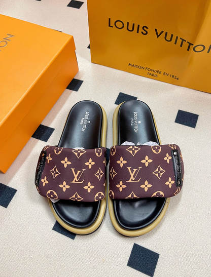 LOUIS VUITTON POOL PILLOW SANDALS – FULL SET – 1:1 HIGH END