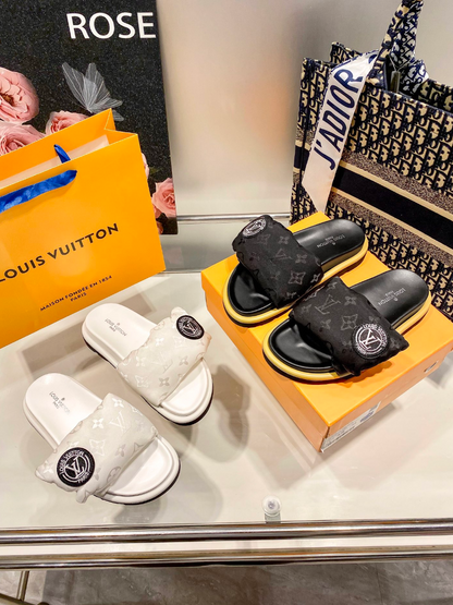 LOUIS VUITTON POOL PILLOW SANDALS – FULL SET – 1:1 HIGH END