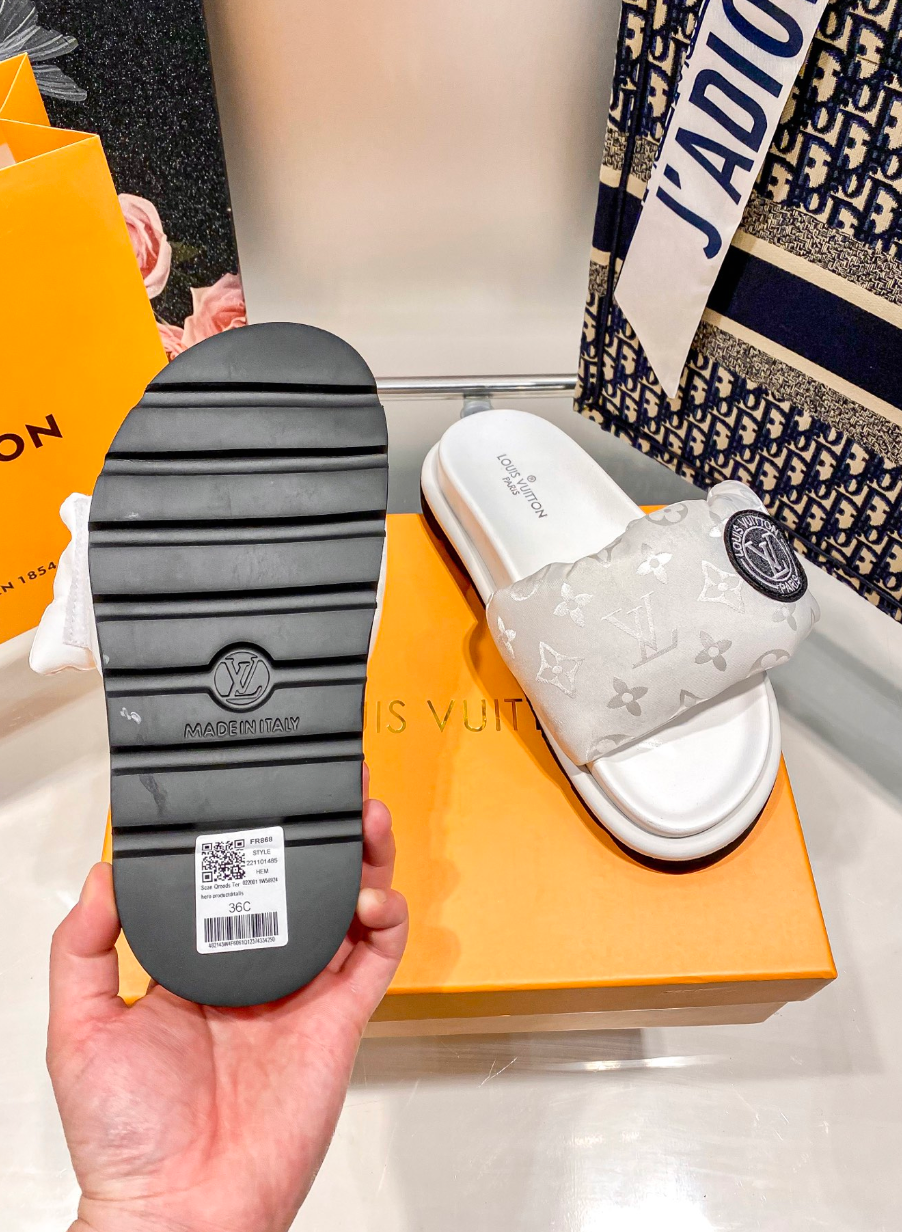 LOUIS VUITTON POOL PILLOW SANDALS – FULL SET – 1:1 HIGH END