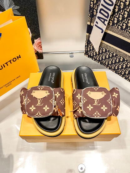 LOUIS VUITTON POOL PILLOW SANDALS – FULL SET – 1:1 HIGH END