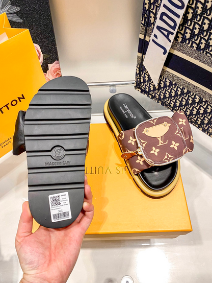 LOUIS VUITTON POOL PILLOW SANDALS – FULL SET – 1:1 HIGH END