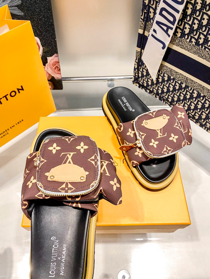 LOUIS VUITTON POOL PILLOW SANDALS – FULL SET – 1:1 HIGH END
