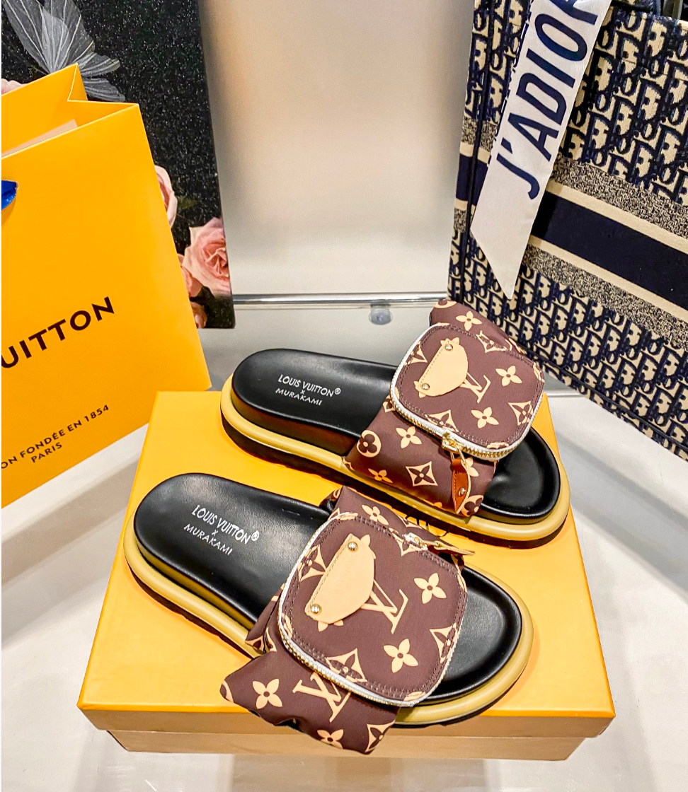 LOUIS VUITTON POOL PILLOW SANDALS – FULL SET – 1:1 HIGH END