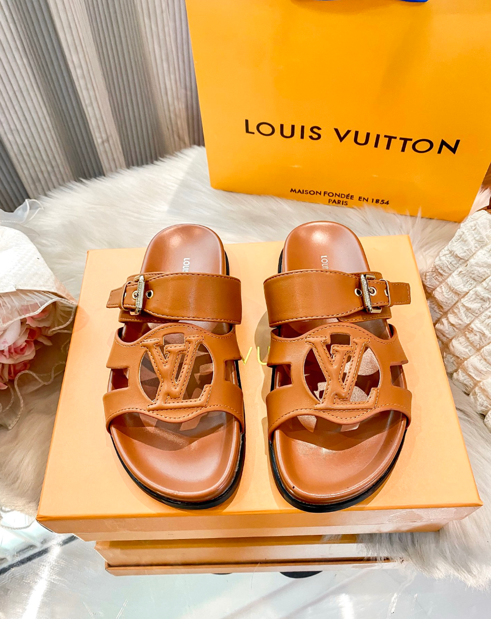 LOUIS VUITTON LV ISOLA COMFORT FLAT SANDALS – FULL SET – 1:1 HIGH END
