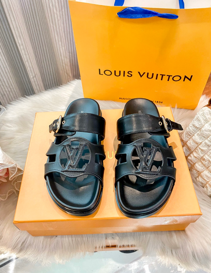 LOUIS VUITTON LV ISOLA COMFORT FLAT SANDALS – FULL SET – 1:1 HIGH END