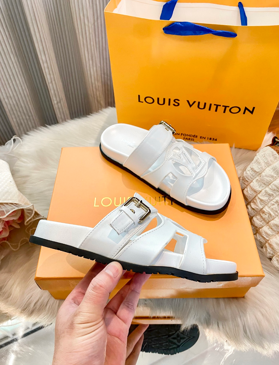 LOUIS VUITTON LV ISOLA COMFORT FLAT SANDALS – FULL SET – 1:1 HIGH END