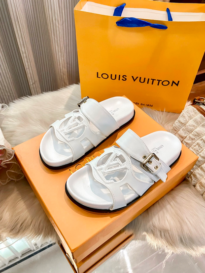 LOUIS VUITTON LV ISOLA COMFORT FLAT SANDALS – FULL SET – 1:1 HIGH END