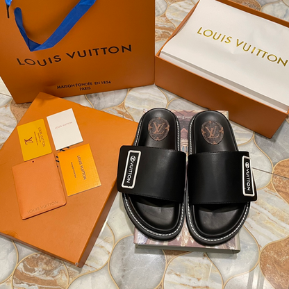 LOUIS VUITTON SUNSET MULE SANDALS – FULL SET – 1:1 HIGH END