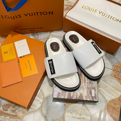 LOUIS VUITTON SUNSET MULE SANDALS – FULL SET – 1:1 HIGH END