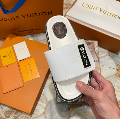 LOUIS VUITTON SUNSET MULE SANDALS – FULL SET – 1:1 HIGH END