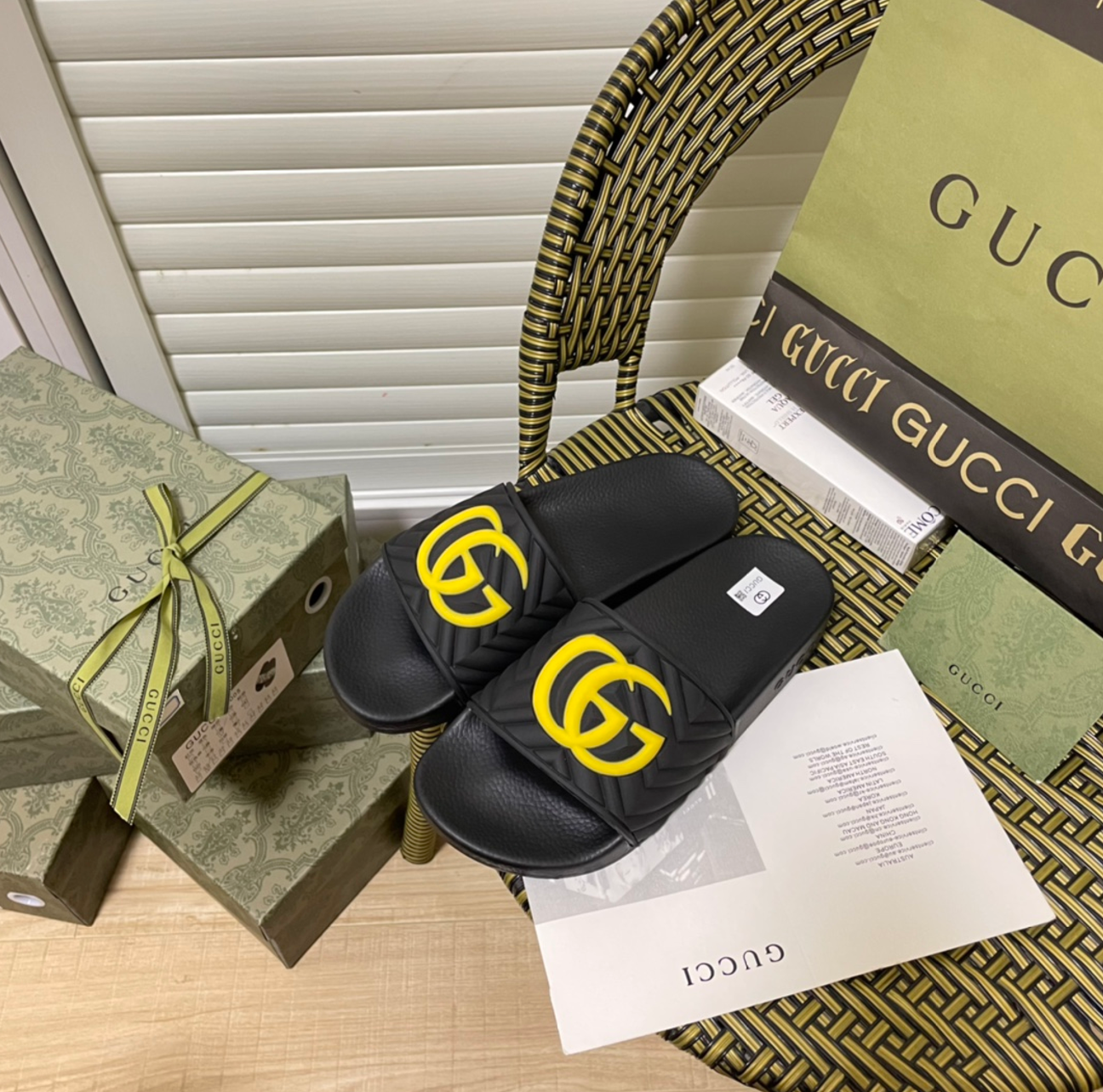 GUCCI WATERFRONT MONOGRAM MULE – FULL SET – 1:1 HIGH END