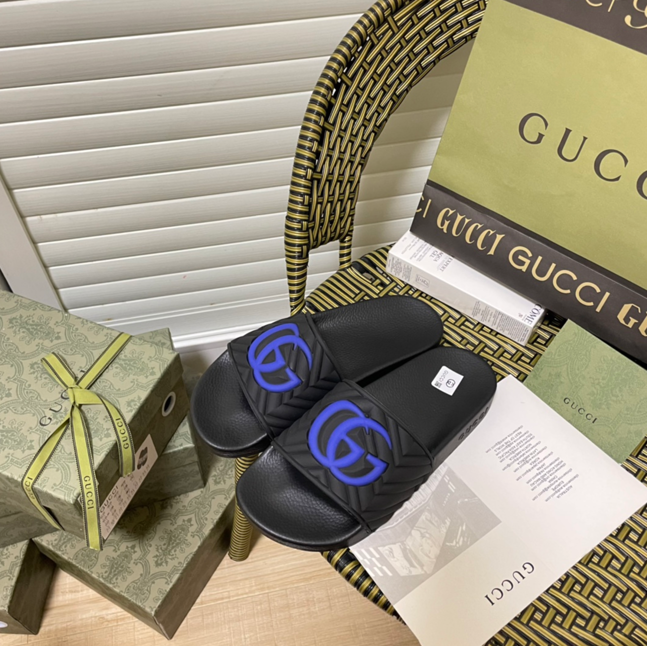 GUCCI WATERFRONT MONOGRAM MULE – FULL SET – 1:1 HIGH END