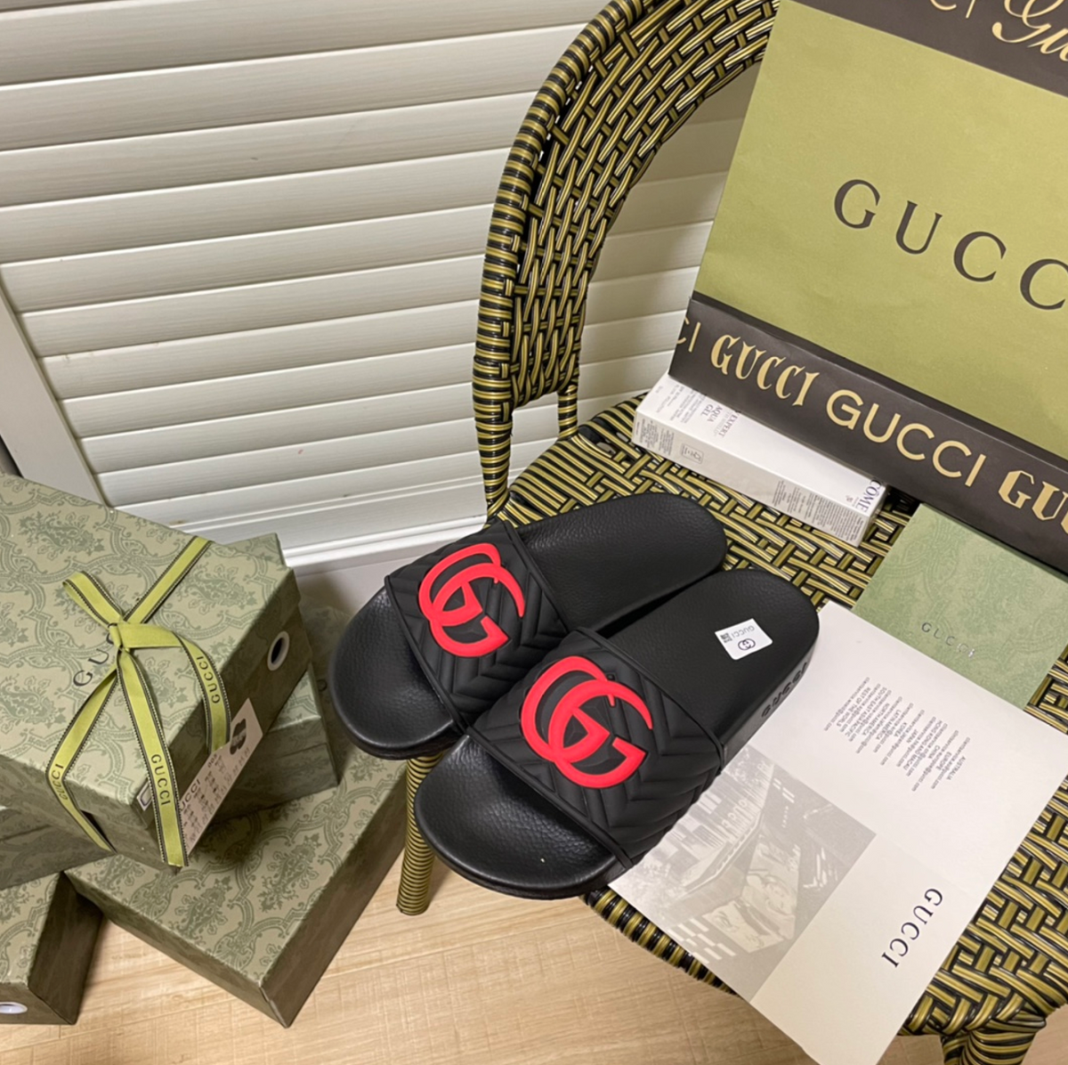 GUCCI WATERFRONT MONOGRAM MULE – FULL SET – 1:1 HIGH END