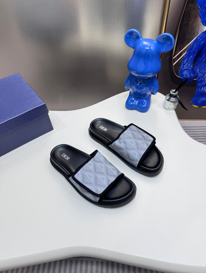 DIOR D-WANDER SLIDES – OBLIQUE JACQUARD – FULL SET – 1:1 HIGH END