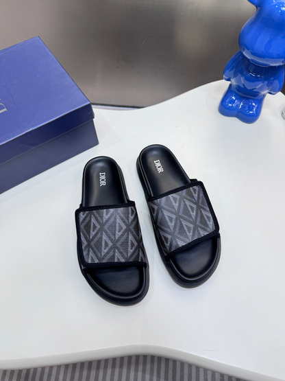 DIOR D-WANDER SLIDES – OBLIQUE JACQUARD – FULL SET – 1:1 HIGH END
