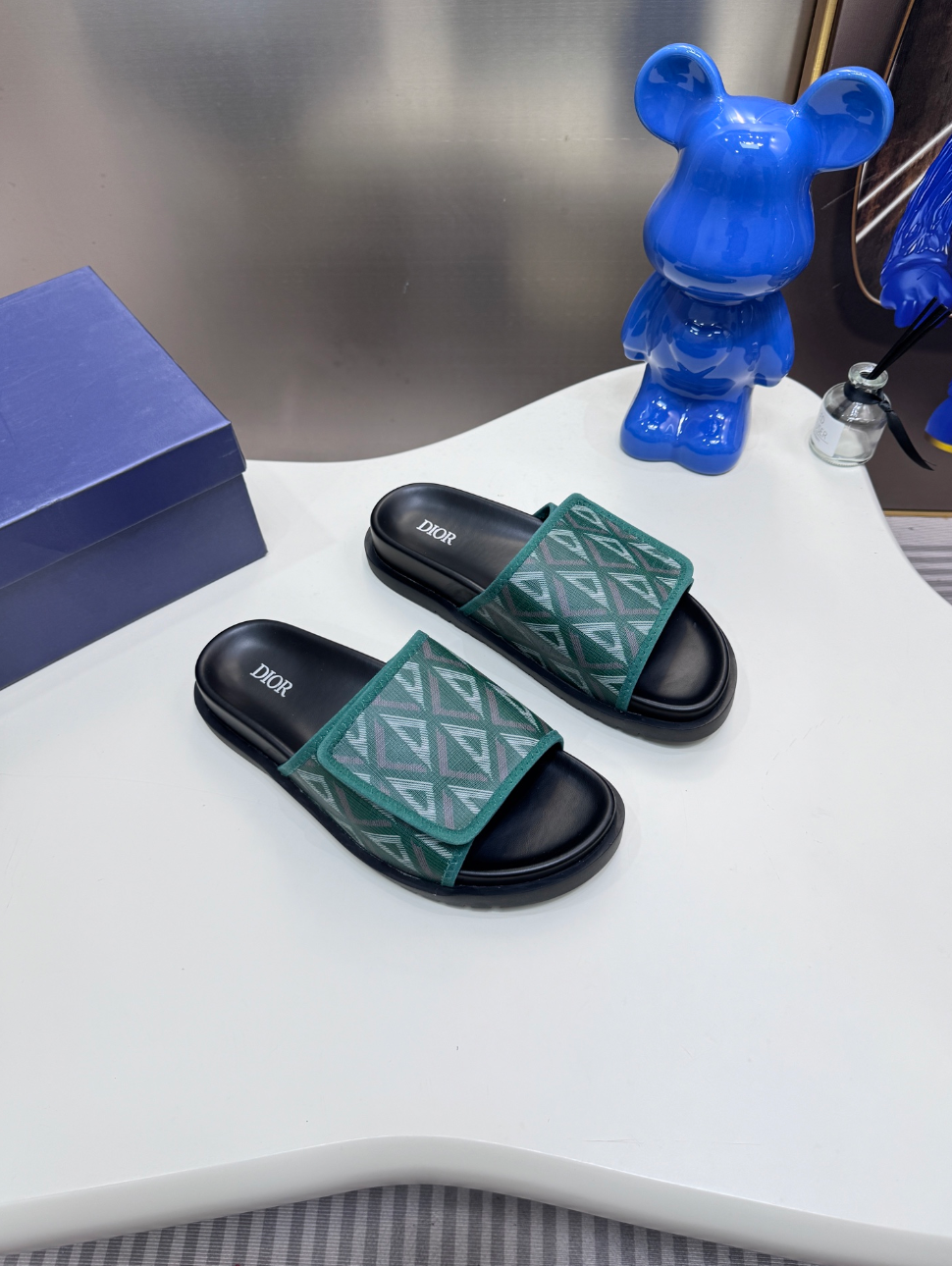 DIOR D-WANDER SLIDES – OBLIQUE JACQUARD – FULL SET – 1:1 HIGH END