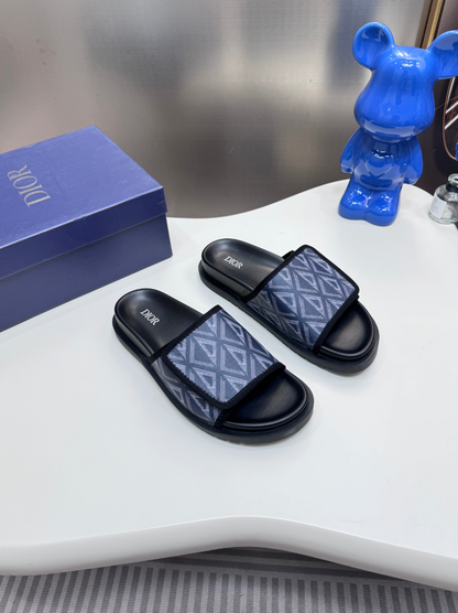 DIOR D-WANDER SLIDES – OBLIQUE JACQUARD – FULL SET – 1:1 HIGH END