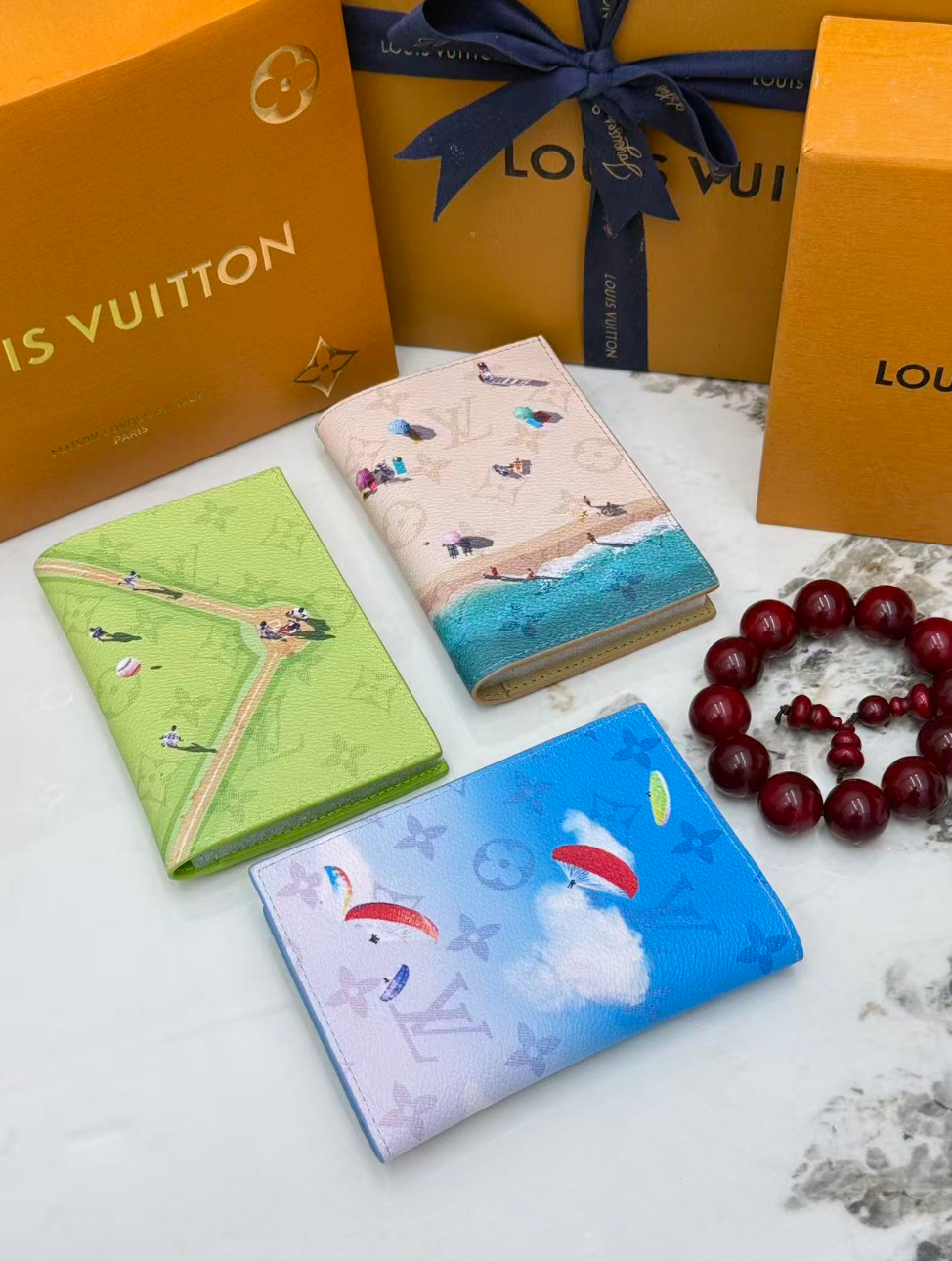 LOUIS VUITTON TRAVEL COLLECTION – PASSPORT COVER, WALLET & KEY POUCH – MONOGRAM CANVAS – FULL SET – 1:1 HIGH END