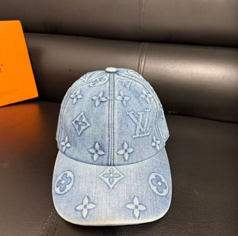 LOUIS VUITTON MONOGRAM WASHED DENIM HAT COLLECTION – BASEBALL CAP & BUCKET HAT – GREEN / JEANS / BLACK – 1:1 HIGH END