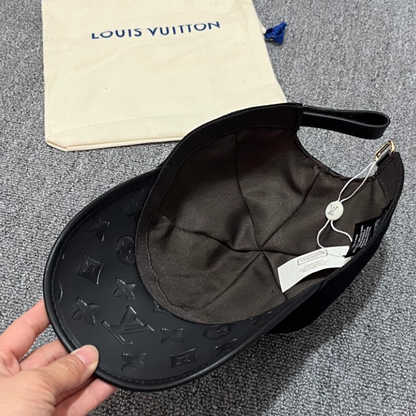 LOUIS VUITTON LEAGUE LV BASEBALL CAP – MULTICOLOR FLOWER EMBROIDERY – BLACK / WHITE – 1:1 HIGH END
