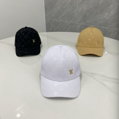 LOUIS VUITTON MONOGRAM LV BASEBALL CAP – GOLD LV LOGO – 1:1 HIGH END
