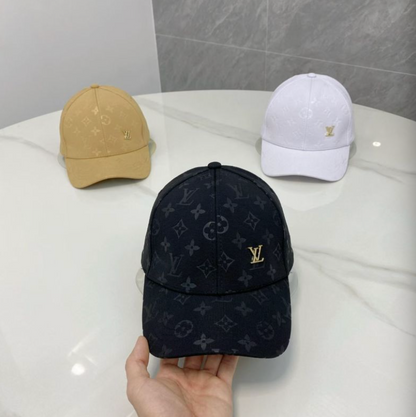 LOUIS VUITTON MONOGRAM LV BASEBALL CAP – GOLD LV LOGO – 1:1 HIGH END