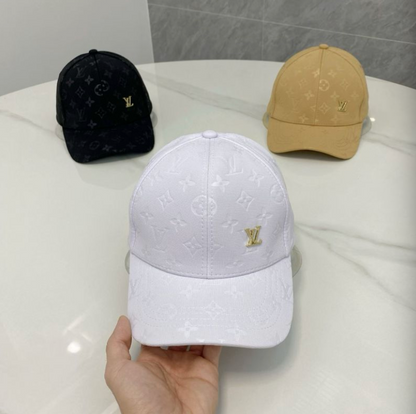 LOUIS VUITTON MONOGRAM LV BASEBALL CAP – GOLD LV LOGO – 1:1 HIGH END
