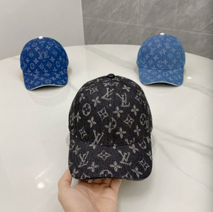 LOUIS VUITTON MONOGRAM DENIM BASEBALL CAP – DARK BLUE / BLACK / JEANS – 1:1 HIGH END