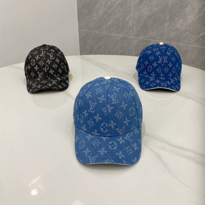 LOUIS VUITTON MONOGRAM DENIM BASEBALL CAP – DARK BLUE / BLACK / JEANS – 1:1 HIGH END