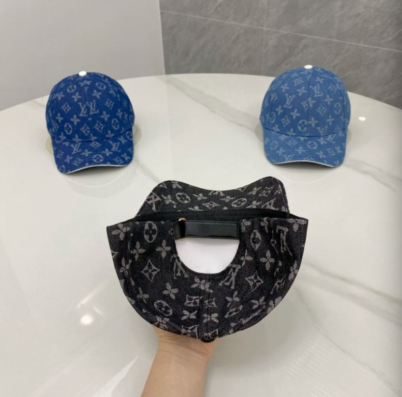 LOUIS VUITTON MONOGRAM DENIM BASEBALL CAP – DARK BLUE / BLACK / JEANS – 1:1 HIGH END