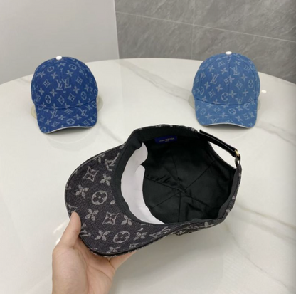 LOUIS VUITTON MONOGRAM DENIM BASEBALL CAP – DARK BLUE / BLACK / JEANS – 1:1 HIGH END