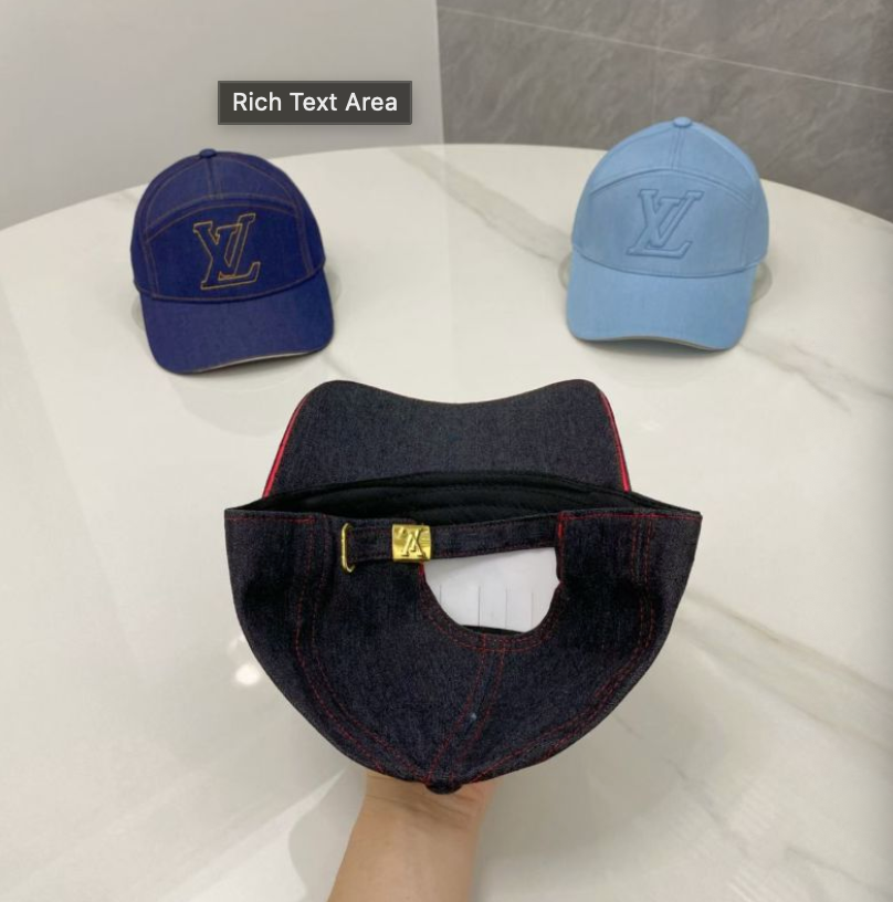 LOUIS VUITTON DENIM LV BASEBALL CAP – DARK BLUE / LIGHT BLUE / BLACK DENIM – 1:1 HIGH END