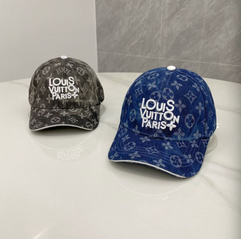 LOUIS VUITTON MONOGRAM DENIM PARIS BASEBALL CAP – BLUE / BLACK– 1:1 HIGH END