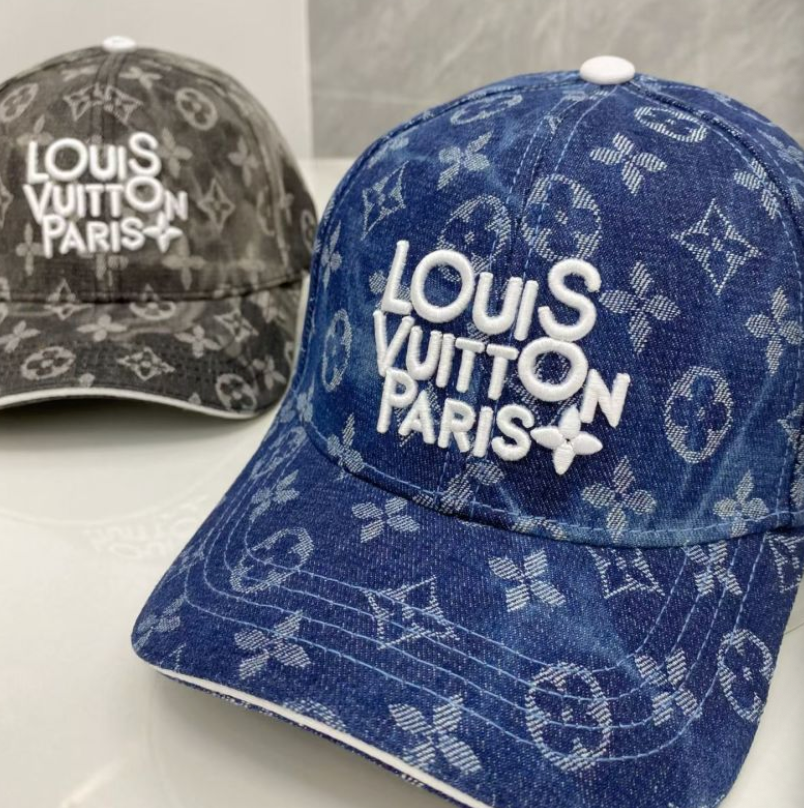 LOUIS VUITTON MONOGRAM DENIM PARIS BASEBALL CAP – BLUE / BLACK– 1:1 HIGH END