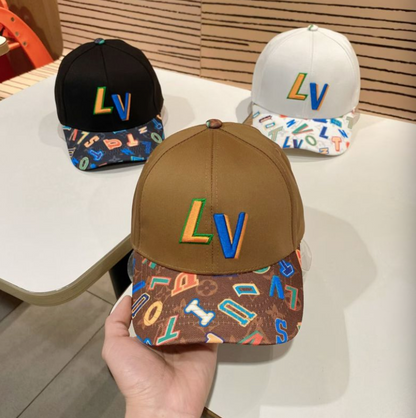LOUIS VUITTON LV MULTICOLOR MONOGRAM BASEBALL CAP – BLACK / WHITE / BROWN – 1:1 HIGH END