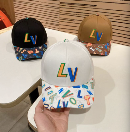 LOUIS VUITTON LV MULTICOLOR MONOGRAM BASEBALL CAP – BLACK / WHITE / BROWN – 1:1 HIGH END
