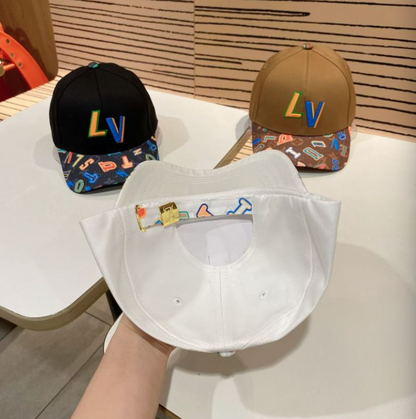 LOUIS VUITTON LV MULTICOLOR MONOGRAM BASEBALL CAP – BLACK / WHITE / BROWN – 1:1 HIGH END