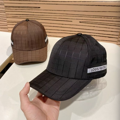 LOUIS VUITTON DAMIER SIGNATURE BASEBALL CAP – BLACK / BROWN– 1:1 HIGH END