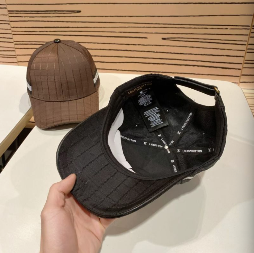 LOUIS VUITTON DAMIER SIGNATURE BASEBALL CAP – BLACK / BROWN– 1:1 HIGH END
