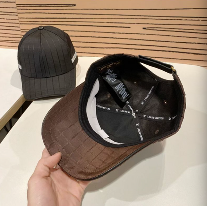 LOUIS VUITTON DAMIER SIGNATURE BASEBALL CAP – BLACK / BROWN– 1:1 HIGH END