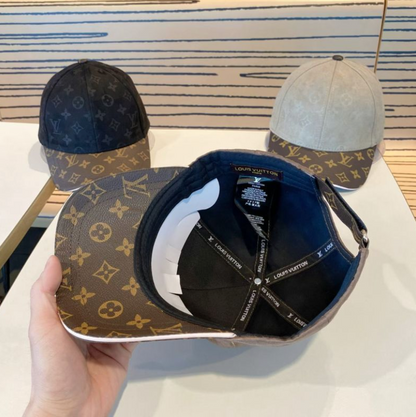 LOUIS VUITTON MONOGRAM SUEDE BASEBALL CAP – BLACK / TAUPE / LIGHT GREY – 1:1 HIGH END