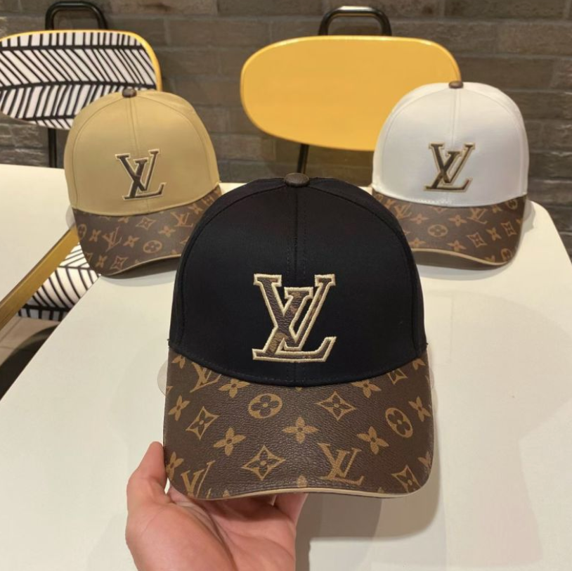 LOUIS VUITTON MONOGRAM BASEBALL CAP – BLACK / WHITE / BEIGE – 1:1 HIGH END