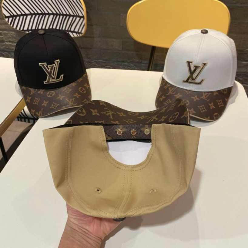 LOUIS VUITTON MONOGRAM BASEBALL CAP – BLACK / WHITE / BEIGE – 1:1 HIGH END