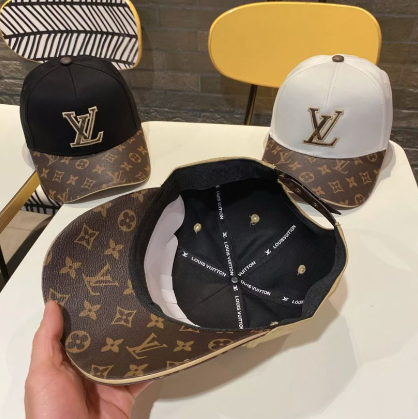 LOUIS VUITTON MONOGRAM BASEBALL CAP – BLACK / WHITE / BEIGE – 1:1 HIGH END