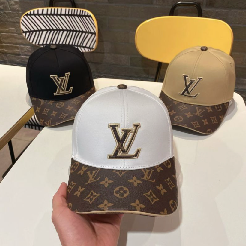 LOUIS VUITTON MONOGRAM BASEBALL CAP – BLACK / WHITE / BEIGE – 1:1 HIGH END