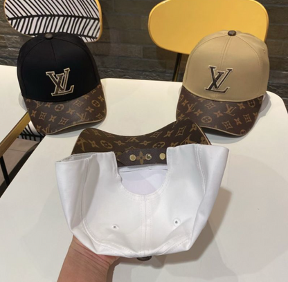 LOUIS VUITTON MONOGRAM BASEBALL CAP – BLACK / WHITE / BEIGE – 1:1 HIGH END