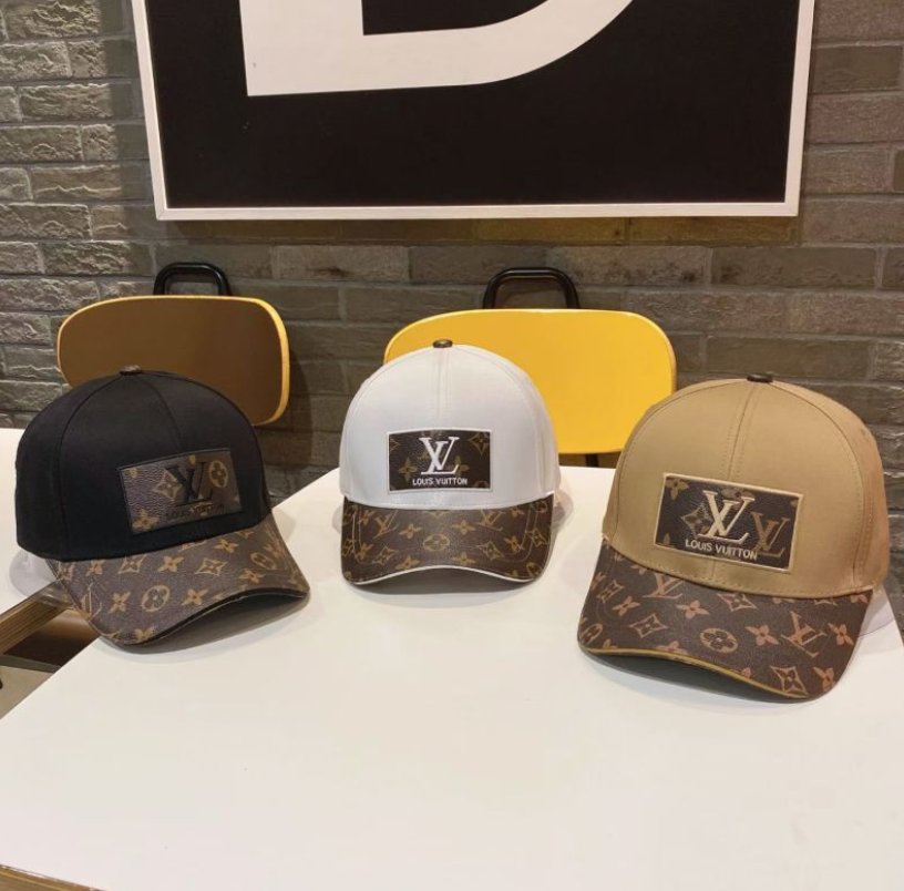LOUIS VUITTON PATCH MONOGRAM CANVAS BRIM BASEBALL CAP – 1:1 HIGH END