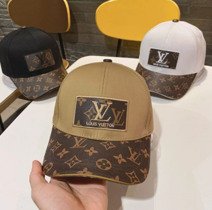 LOUIS VUITTON PATCH MONOGRAM CANVAS BRIM BASEBALL CAP – 1:1 HIGH END